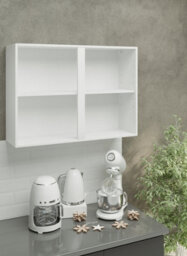 Jd Greta Kitchen Wall Unit Carcass 1000mm Cabinet Without Doors 100Cm - White Matt - thumbnail 1