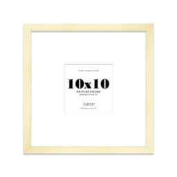 "10X10"" Gold Picture Frame - 10X10"" Square Frame With 7X7"" Mount For 10X10""/7X7"" Pictures Art Deco Style Room Decor, 1 Pack" - thumbnail 1