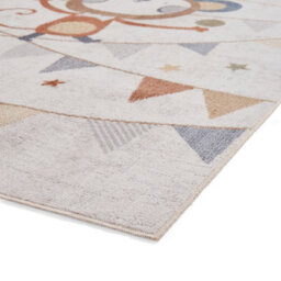 Multicolour Pictorial 40mm Thick Stain-Resistant Rug For Bedroom, Dining Room, Easy To Clean Modern Rug-80Cm X 150Cm - thumbnail 4