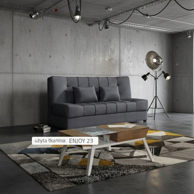 Sonia Sofa Bed With Storage Springs And Foam Stylish Living Room Or Guest Room Sofa With Cushions Grey - image 1