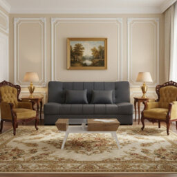 Sonia Sofa Bed With Storage Springs And Foam Stylish Living Room Or Guest Room Sofa With Cushions Grey - thumbnail 2