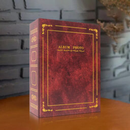 Vintage Burgundy 6X4 Photo Album - Holds 200 Photos - thumbnail 5