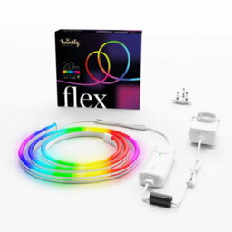 Twinkly Flex App-Controlled Flexible Light Tube With Rgb (16 Million Colours) Leds. 2 Meters. White Wire. Indoor Smart Home Light - thumbnail 2