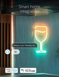Twinkly Flex App-Controlled Flexible Light Tube With Rgb (16 Million Colours) Leds. 2 Meters. White Wire. Indoor Smart Home Light - thumbnail 7