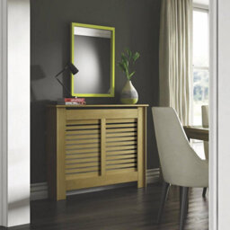 Colours New Suffolk Medium Oak Veneer Radiator Cover 900mm(H) 1195mm(W) 200mm(D) - thumbnail 1