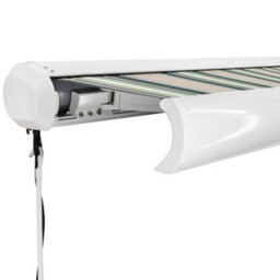 Sundaze Full Cassette Electric Remote Controlled Retractable Awning Garden Patio Canopy Shade Sail 3X2.5M Multi-Stripe - thumbnail 5