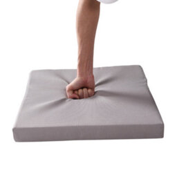 Thehotsale Outdoor Square Seat Cushion Light Grey 45 X 45Cm - thumbnail 4