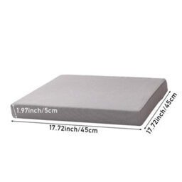 Thehotsale Outdoor Square Seat Cushion Light Grey 45 X 45Cm - thumbnail 6