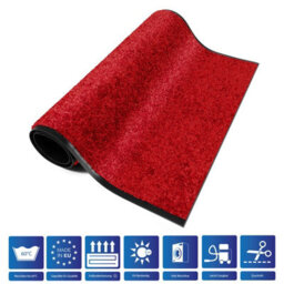 Floordirekt Use&wash Velour Dirt Trapper Entrance Mat Absorbent Non Slip Back Home Business Hallway Red 40 X 60 Cm - thumbnail 5