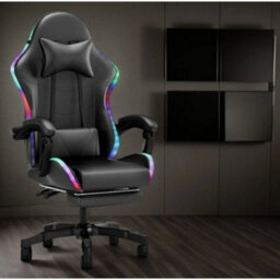Reclining Gaming Chair W/ Footrest Bluetooth Speakers - thumbnail 6