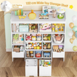 Bookcase Storage Unit With 2 Removable B - thumbnail 4