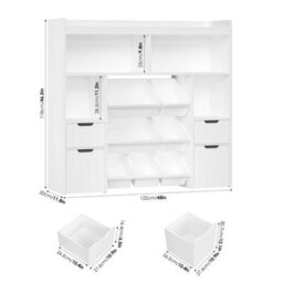 Bookcase Storage Unit With 2 Removable B - thumbnail 2