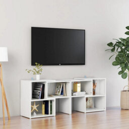 Berkfield Tv Cabinet High Gloss White 104X30X52 Cm Engineered Wood - thumbnail 1