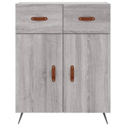 Berkfield Highboard Grey Sonoma 69.5X34X180 Cm Engineered Wood - thumbnail 8