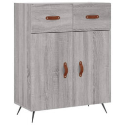 Berkfield Highboard Grey Sonoma 69.5X34X180 Cm Engineered Wood - thumbnail 7