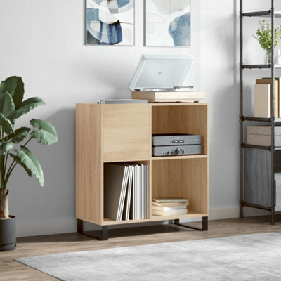 Walplus Record Cabinet Sonoma Oak 84.5X38X89 Cm Engineered Wood - image 1