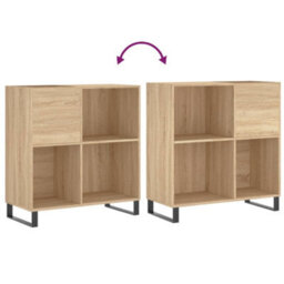 Walplus Record Cabinet Sonoma Oak 84.5X38X89 Cm Engineered Wood - thumbnail 7