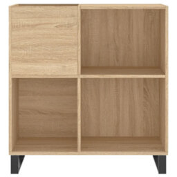 Walplus Record Cabinet Sonoma Oak 84.5X38X89 Cm Engineered Wood - thumbnail 4