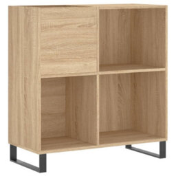 Walplus Record Cabinet Sonoma Oak 84.5X38X89 Cm Engineered Wood - thumbnail 2