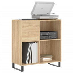 Walplus Record Cabinet Sonoma Oak 84.5X38X89 Cm Engineered Wood - thumbnail 3