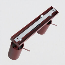 Sollux Lighting Ring Steel Burgundy 2 Lights Modern Ceiling Lamps - thumbnail 4