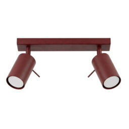 Sollux Lighting Ring Steel Burgundy 2 Lights Modern Ceiling Lamps - thumbnail 1