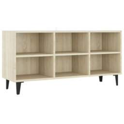Berkfield Tv Cabinet With Metal Legs Sonoma Oak 103.5X30X50 Cm - thumbnail 2