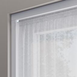 Matt White Extendable Cap Café Rod Set, (L)700mm-1000mm (Dia)9mm - thumbnail 4