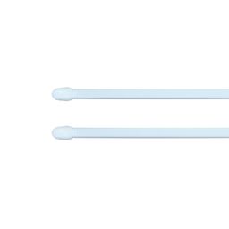 Matt White Extendable Cap Café Rod Set, (L)700mm-1000mm (Dia)9mm - thumbnail 3