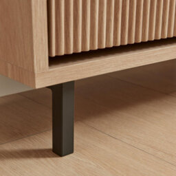 Furniturebox Uk Penrose Oak Effect Wood Shoe Storage Cabinet - thumbnail 7