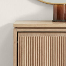 Furniturebox Uk Penrose Oak Effect Wood Shoe Storage Cabinet - thumbnail 6