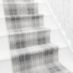 Plaid Stair Runner - Reversible, Durable & Hardwearing Carpet For Stairs & Staircases, Multiple Lengths - thumbnail 1