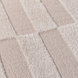 The Rugs Loft Ivory Striped Living Room Area Rug And Runners Soft Pile - thumbnail 5