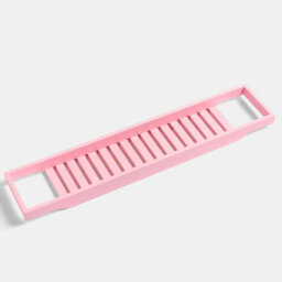 Ohs Bamboo Bath Tray Storage Bathtub Rack Caddy - thumbnail 3