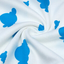 Ameha Blue 100% Cotton Baby Swaddle Wraps 0-3 Months Swaddle Wrap Cloud & Star Pattern For New Born Baby Pack Of 2 - thumbnail 6