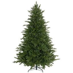 Homcom 6 Ft Artificial Christmas Tree With Metal Base, Hinged Branches - thumbnail 2