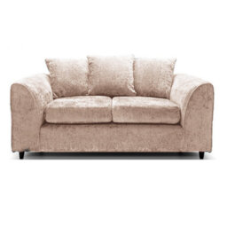 Furnishings For Less UK Monaco Chenille Fabric 3 Piece Sofa Set - 3 2 1  Beige - thumbnail 3