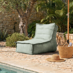 icon Dolce Large Beanbag Outdoor Woven Sage Green - thumbnail 1