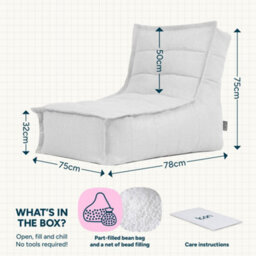 icon Dolce Large Beanbag Outdoor Woven Sage Green - thumbnail 7