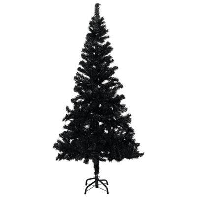 Berkfield Artificial Christmas Tree With Stand Black 150 Cm Pvc - image 1