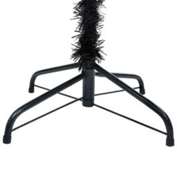 Berkfield Artificial Christmas Tree With Stand Black 150 Cm Pvc - thumbnail 4