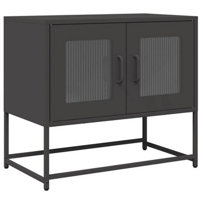 Berkfield Elegant Tv Cabinet Black 68X39X60.5 Cm Cold-Rolled Steel - image 1