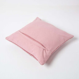Homescapes Blush Pink Crushed Velvet Cushion Cover, 55 X 55 Cm - thumbnail 3