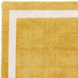 Yellow Plain Handmade Bordered 7mm Pile Stain-Resistant Rug For Bedroom, & Dining Room, Plain Wool Rug-160Cm X 230Cm - thumbnail 5