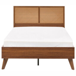 Beliani Bed Pe Rattan Monpazier 120 X 200 Cm (Eu Small Double) Dark Brown - thumbnail 5