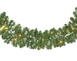 Kaemingk Battery Imperial Pine Christmas Garland - Warm White Lights - 270Cm X 25Cm - thumbnail 2