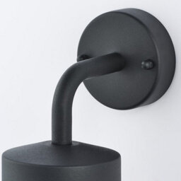 Luminosa Lighting Luminosa North 1 Light Outdoor Wall Light Textured Matt Black & Clear Glass Ip44, E27 - thumbnail 2