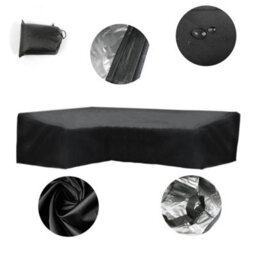 L 286X286X82Cm Heavy Duty L-Shape Garden Furniture Cover Outdoor Patio Rattan Corner Sofa Cover - thumbnail 1