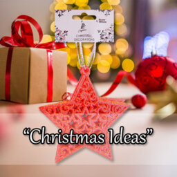 Christmas Tree Decoration Glitter Star Ornament X 6 18. 5X9. 5X1. 5Cm - thumbnail 5