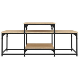 Berkfield Durable Coffee Table Sonoma Oak 102X60X45 Cm Engineered Wood - thumbnail 4